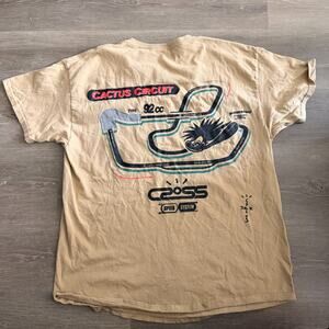 TRAVIS SCOTT Cross Circuit Cactus Jack T Shirt L 2019 Rap Tee LP Astroworld Hip